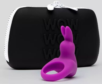 Фиолетовое эрекционное виброкольцо Happy Rabbit Cock Ring Kit (Цвет: фиолетовый)