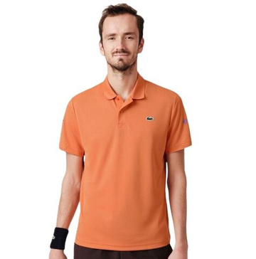 Мужское теннисное поло Lacoste Tennis x Daniil Medvedev - orange