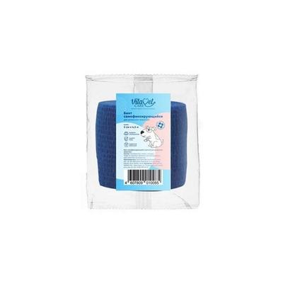 Бинт VitaVet CARE самофиксирующийся, 5 см х 4,5 м