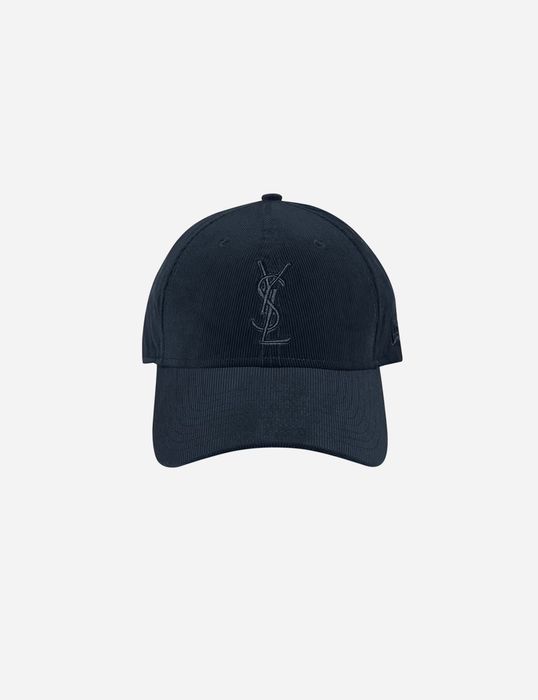 Кепка Saint Laurent × New Era Cassandre Cap in Corduroy Navy