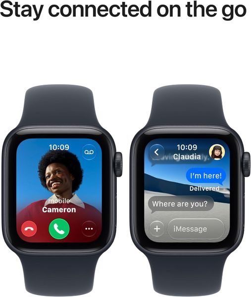 Умные часы Apple Watch SE 3 40 мм из алюминия цвета «сияющая звезда», спортивный ремешок цвета «песочный» (S/M)