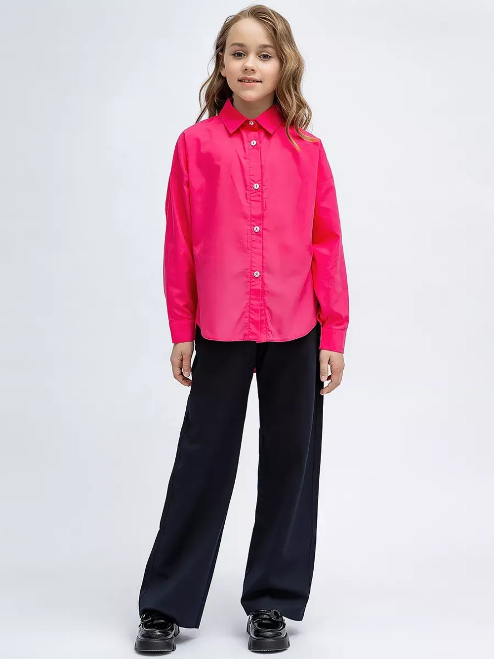 Школьная рубашка классическая oversize