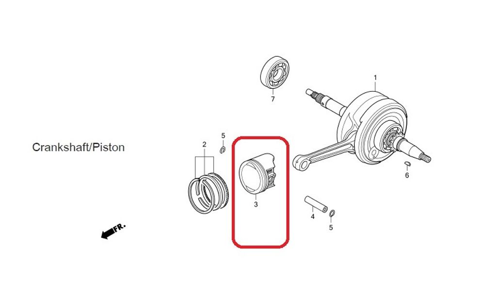 13102-KWW-740.  PISTON (0.25)