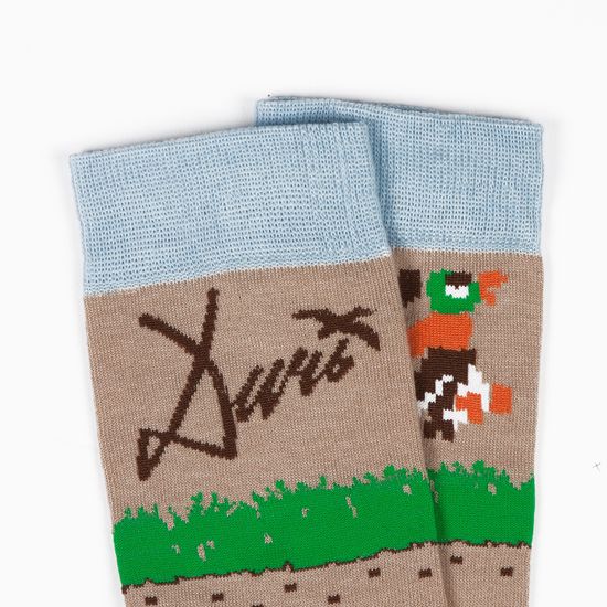 Носки ЗАПОРОЖЕЦ Собака и Утка Бежевый