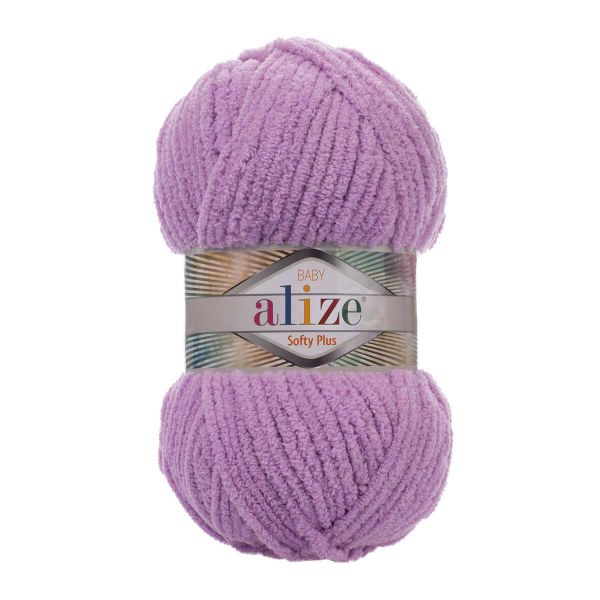Пряжа Alize (Ализе) Softy Plus / уп.5 мот. по 100 г, 120м, 047 сирень A