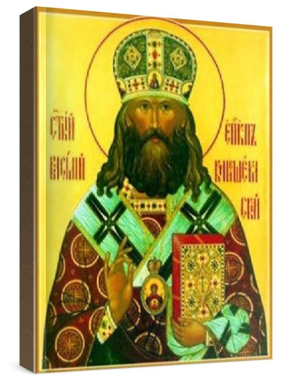 Василий Кинешемский (рукописная икона)