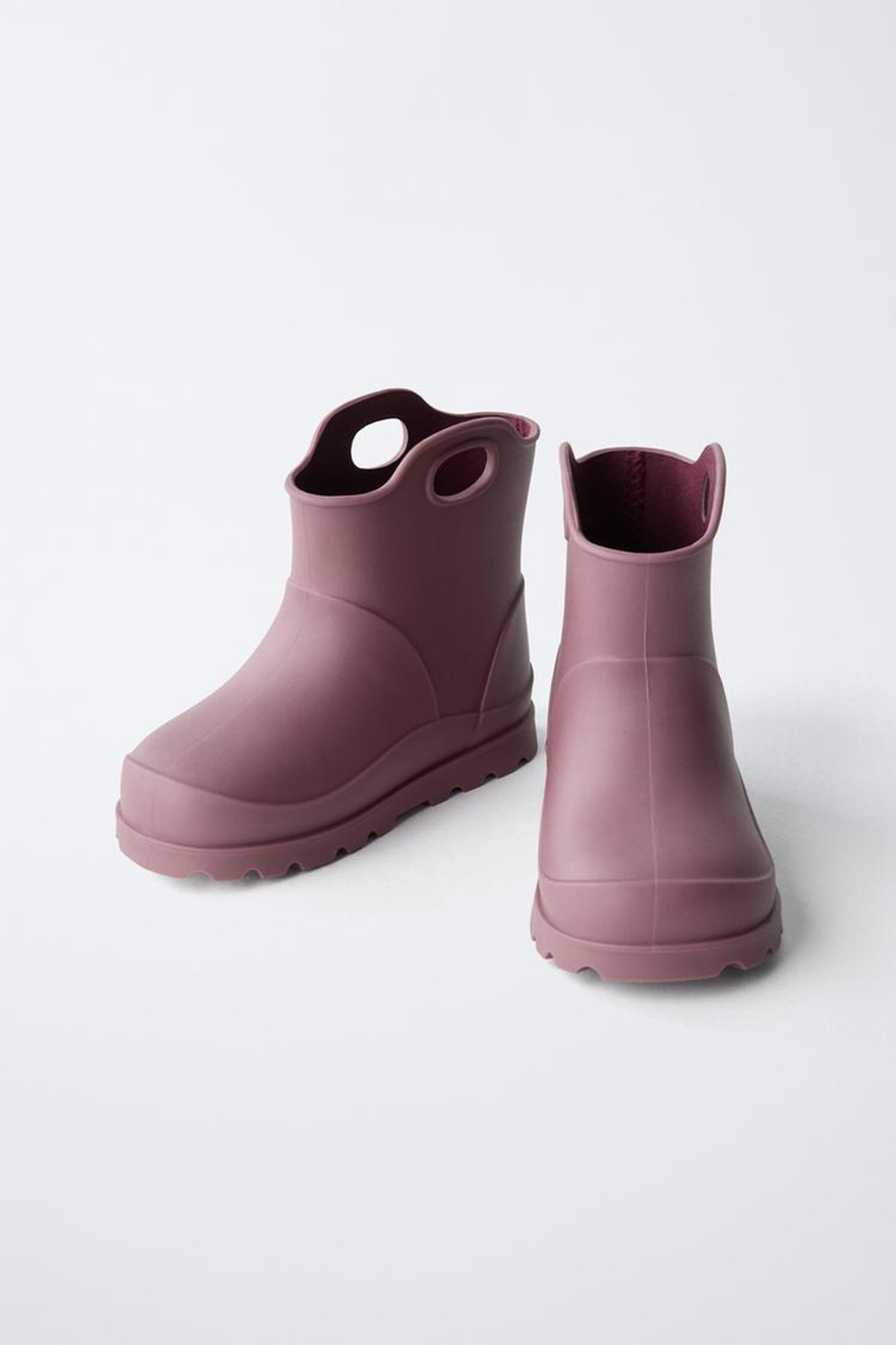 ZARA РЕЗИНОВЫЕ САПОГИ, РОЗОВЫЙ