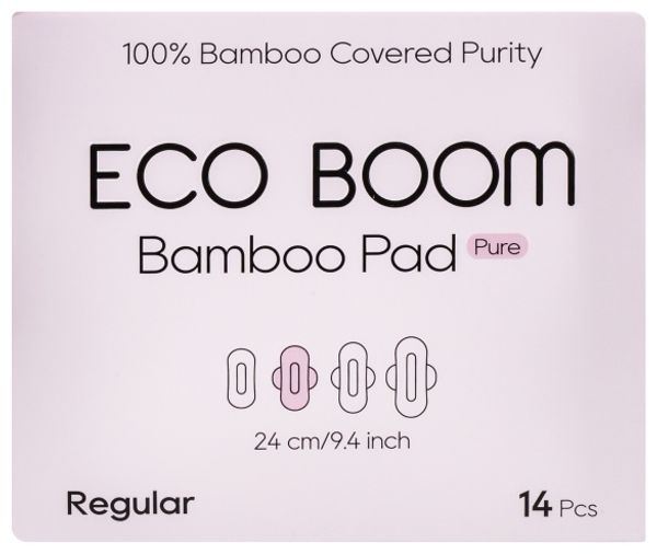 Бамбуковые гигиенические прокладки 240 мм 14шт/уп (ECO BOOM)