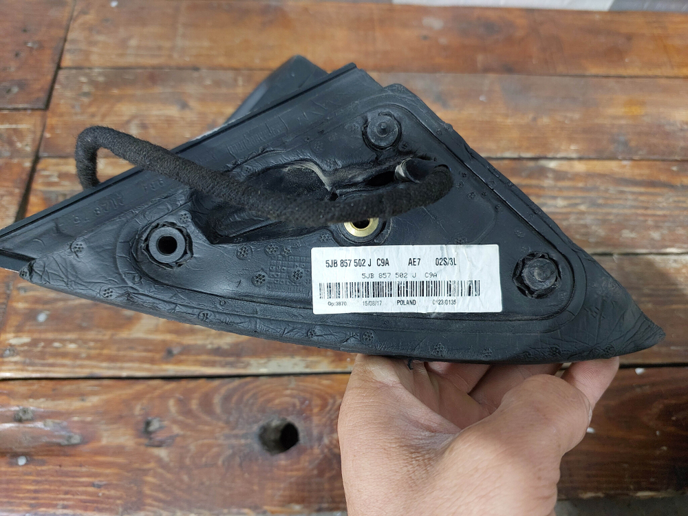 Зеркало правое 6 pin Rapid / Polo 6 Б/У Оригинал 5JB857502J