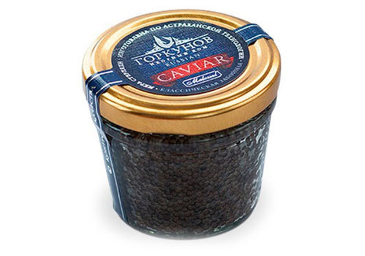Икра черная стерляжья "Горкунов", 100г