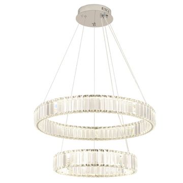 Хрустальная светодиодная люстра 100W 4000К Musika SP100W Led Chrome хром Crystal Lux