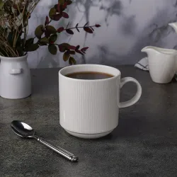Кружка 370 мл белая d 8,5 см h9,1 см Neo Silk Stackable Noble [6]
