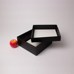 Коробка крышка-дно 25x10x25, черный, картон