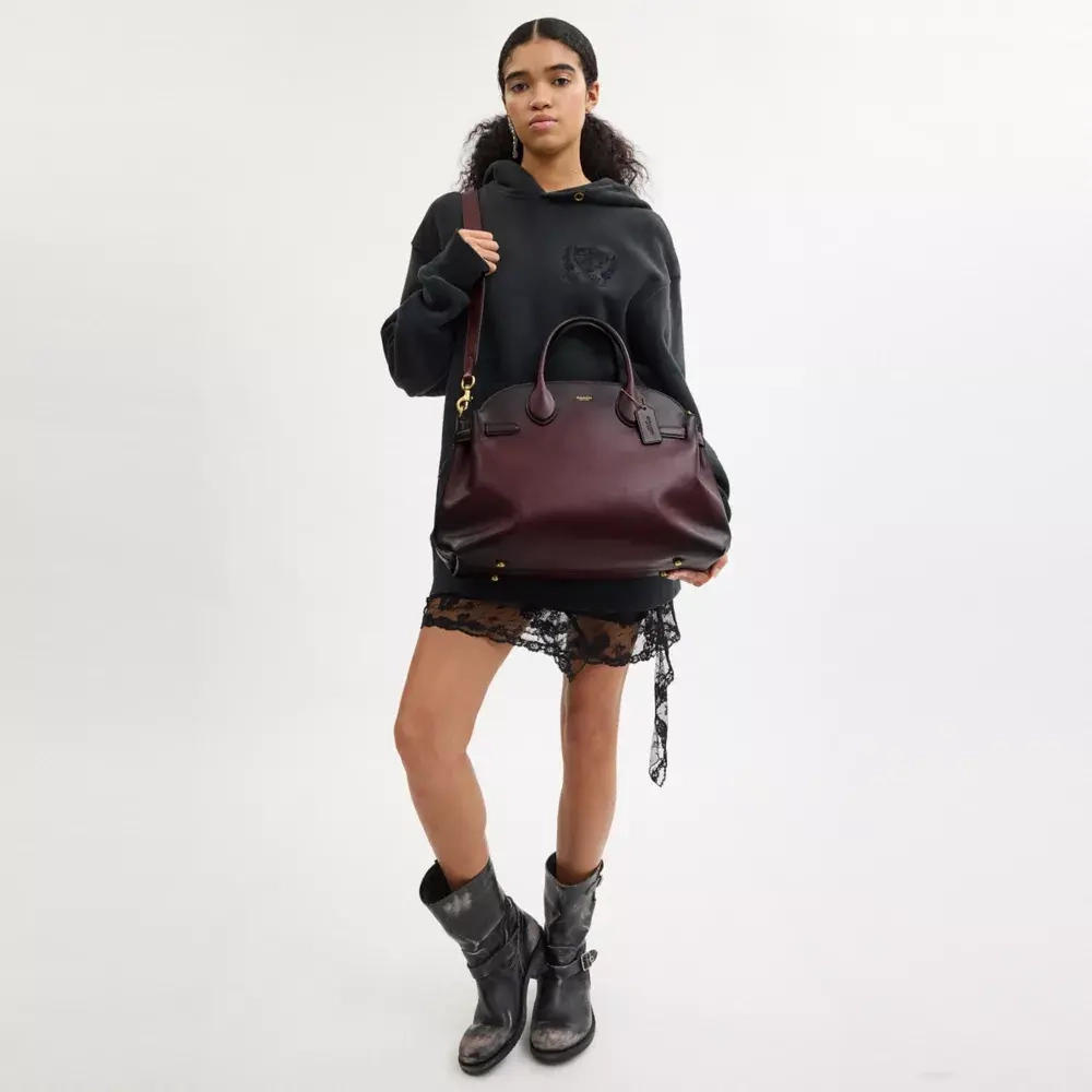 COACH СУМКА SOFT EMPIRE 40, БОРДОВЫЙ