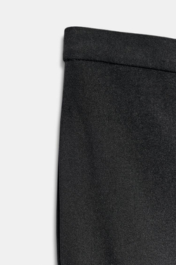 ZARA БРЮКИ С ЗАЩИПАМИ — ZW COLLECTION, ЧЕРНЫЙ