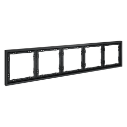 Рамка пластиковая VOLTUM S70 на 5 постов, (графит)
