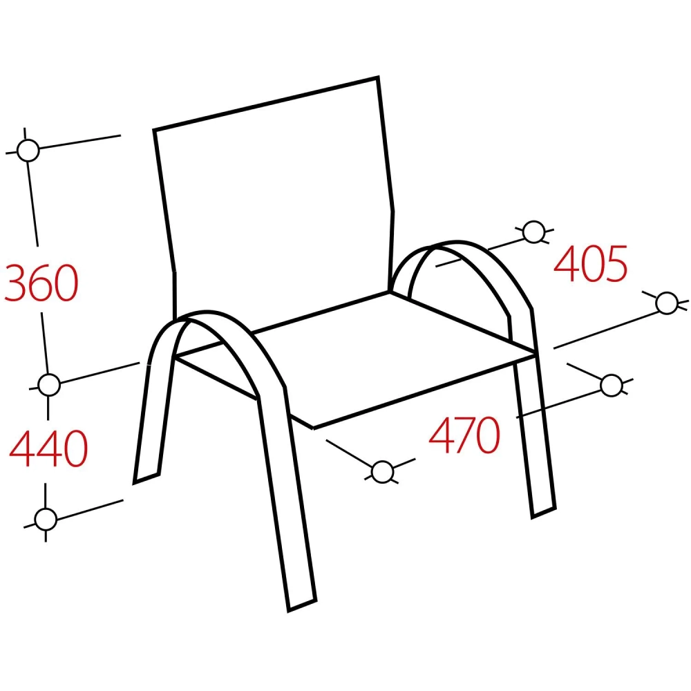 Стул офисный Easy Chair Изо оранжевый (пластик, металл) (573680)
