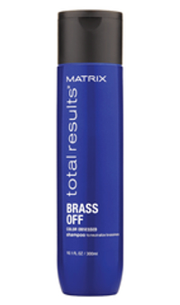 Шампунь для устранения желтизны у блондинок 5-8 уровней тона Matrix Total Results Color Obsessed Brass Off Shampoo, 300 мл.