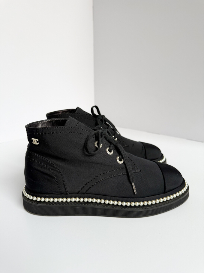 Текстильные ботинки Chanel, 38