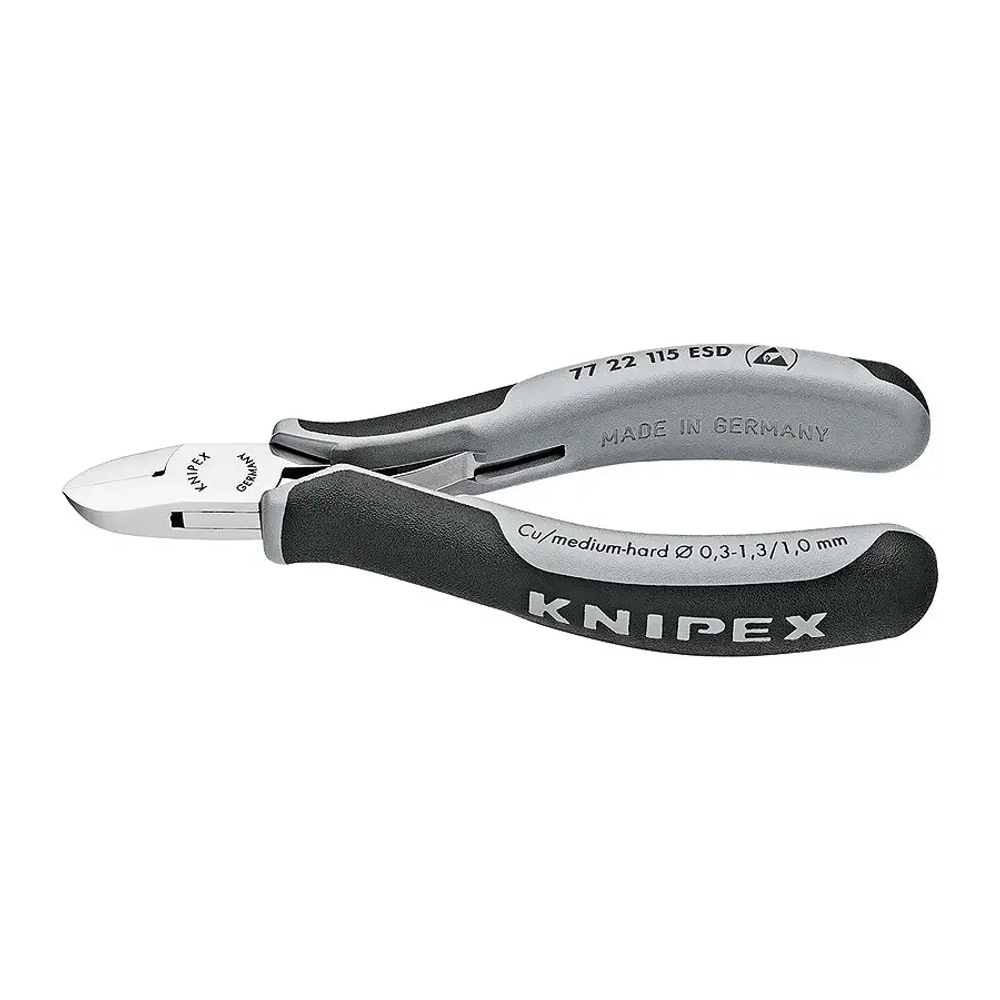 Кусачки боковые для электроники антистатические 115 мм Knipex 77 22 115 ESD