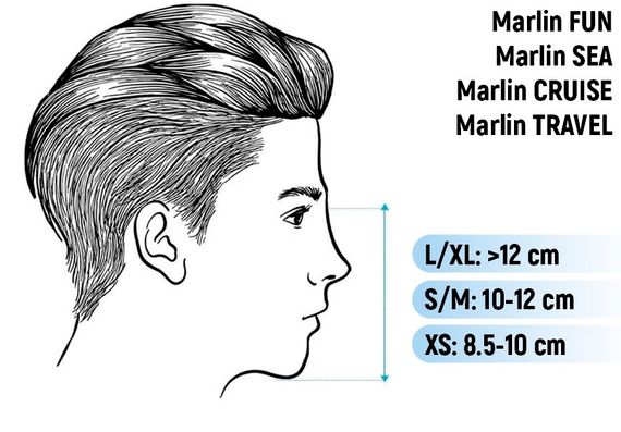 Маска Marlin FUN бирюзовая