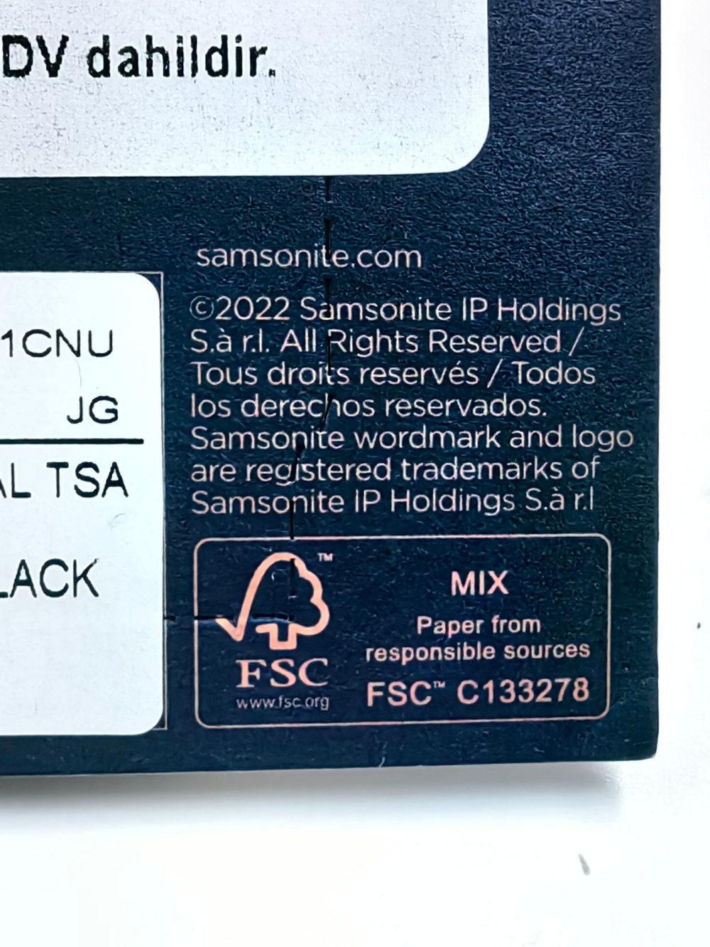 Samsonite Багажный замок-тросик кодовый Cablelock 3Dial TSA, Черный, 1 шт