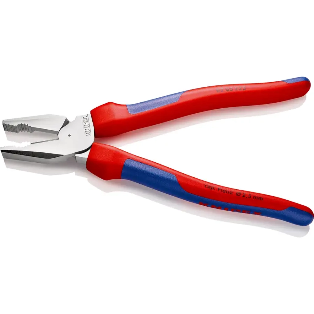 Плоскогубцы комбинированные особой мощности хромированные 225 мм Knipex 02 05 225