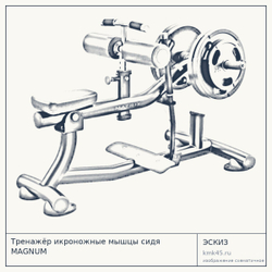 Тренажёр икроножные мышцы сидя MAGNUM — от 254 000 ₽