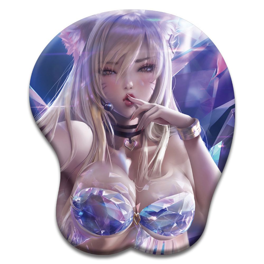 Коврик для мыши "League of Legends / LOL / Лига легенд - K/DA Ари" (объемный)