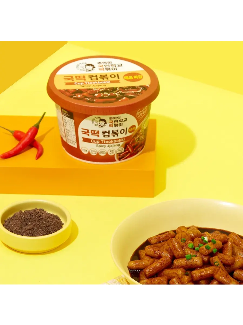 Токпокки в остром соусе чачжан Cupbokki Jiajang 135 г * 2 шт