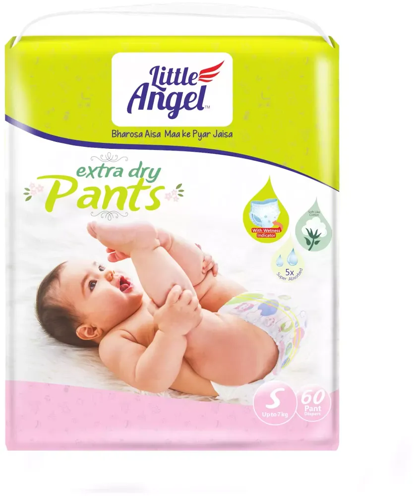 Подгузники-трусики детские Little Angel Extra Dry, 2/S (до 7 кг), обьем талии 32-42 см Подгузники-трусики детские Little Angel Extra Dry, 2/S (до 7 кг), обьем талии 32-42 см