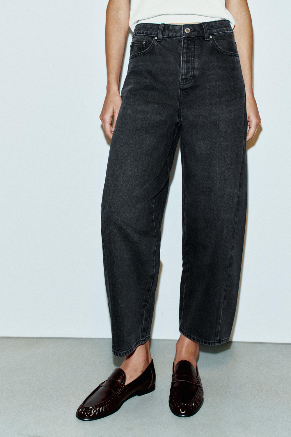ДЖИНСЫ Z1975 BARREL С ВЫСОКОЙ ПОСАДКОЙ — ZARA