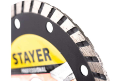 Диск алмазный отрезной PROGRESSIVE Professional по бетону кирпичу плитке 125 мм Stayer 3662-125_z02