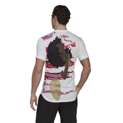 Мужская теннисная футболка Adidas New York Printed Tee - white