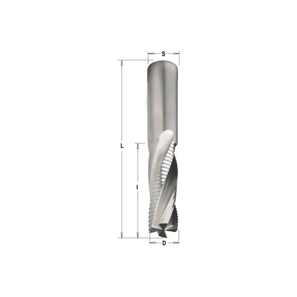 Фреза спиральная монолитная 12x42x90 Z=4 S=12 RH CMT 197.121.11