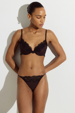 Трусы Brazilian Tanga из микрофибры и кружева - H&M