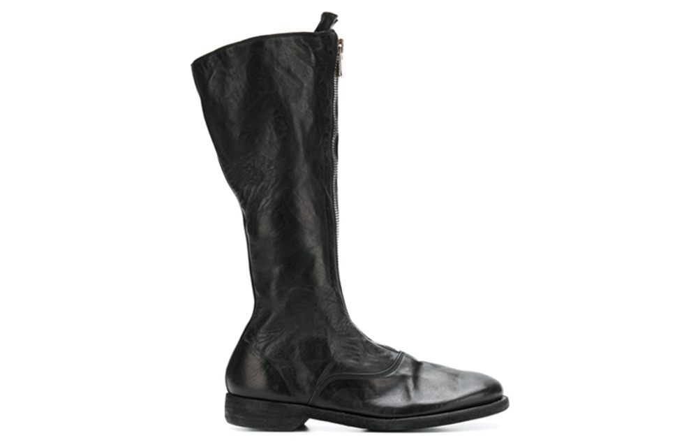 GUIDI Cow Leather Knee high Boots Women"s Black