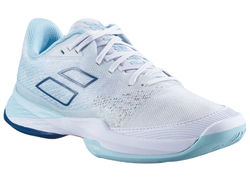 Женские теннисные кроссовки Babolat Jet Mach 3 All Court Women — white/angel blue