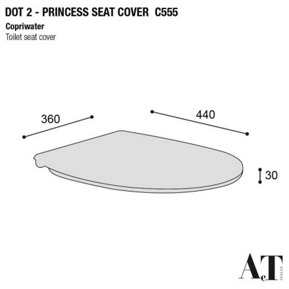 Крышка-сиденье для унитаза c микролифтом SoftClose AeT Dot 2.0 цвет коралловый матовый