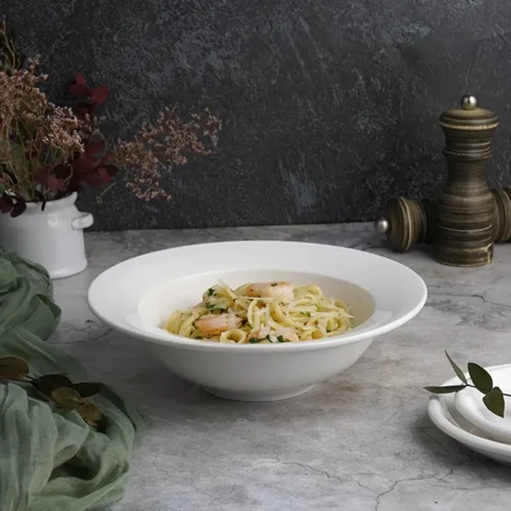 Тарелка глубокая 500 мл d 21 см h6,5 см белая фарфор P.L. Proff Cuisine [4]