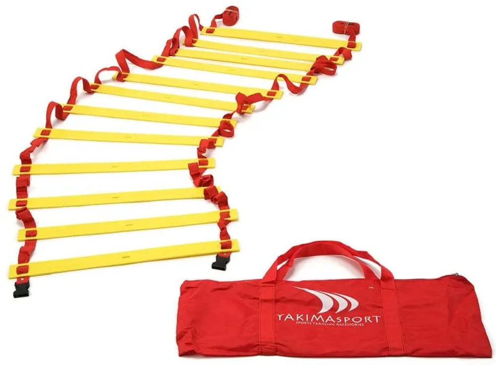 Тренажер лестница координационная Yakimasport Coordination Ladder with Blockade 4m