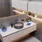 Розетка электрическая с заземлением, защитными шторками и крышкой Voltum S70 Графит VLS040307
