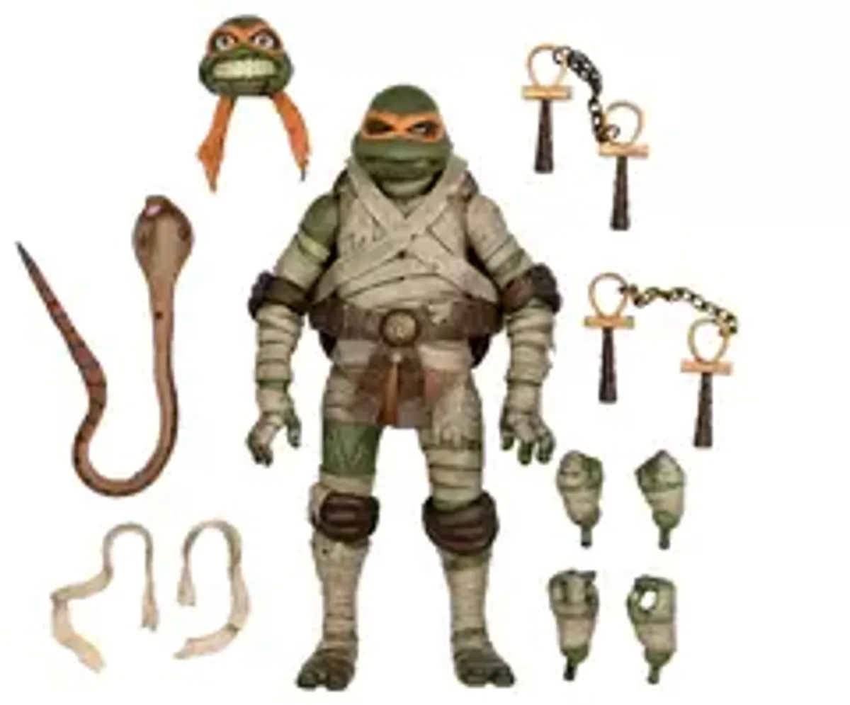 Фигурка NECA Universal Monsters x Teenage Mutant Ninja Turtles: Ultimate Michelangelo as The Mummy