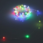 Гирлянда для дома НИТЬ «Magnificent» 10 м 100 ламп LED, прозрачн.пров, более 8 реж, с пультом Д/У, IP-20, RGB (USB)