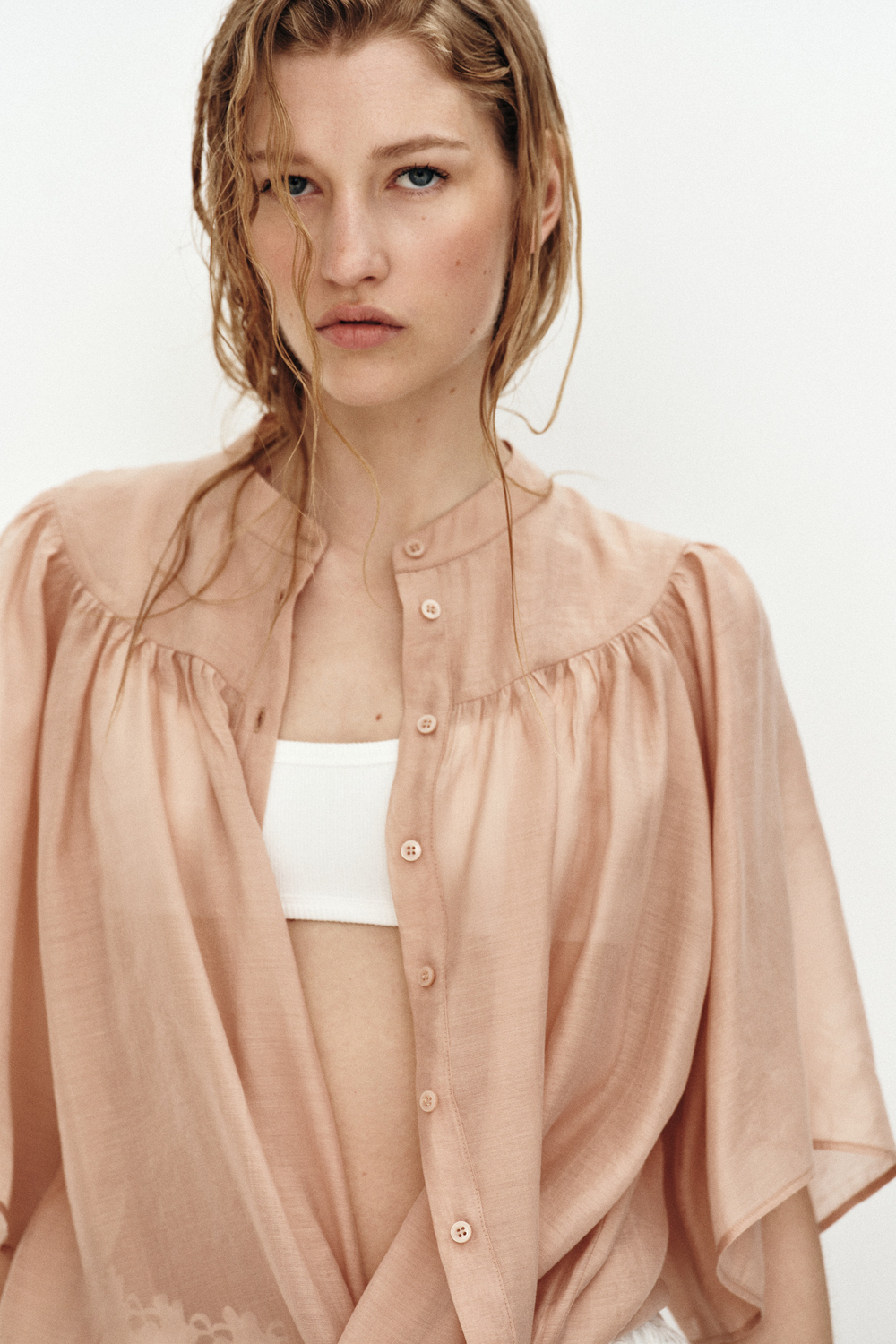 Блузка с рукавами «бабочка» - H&M