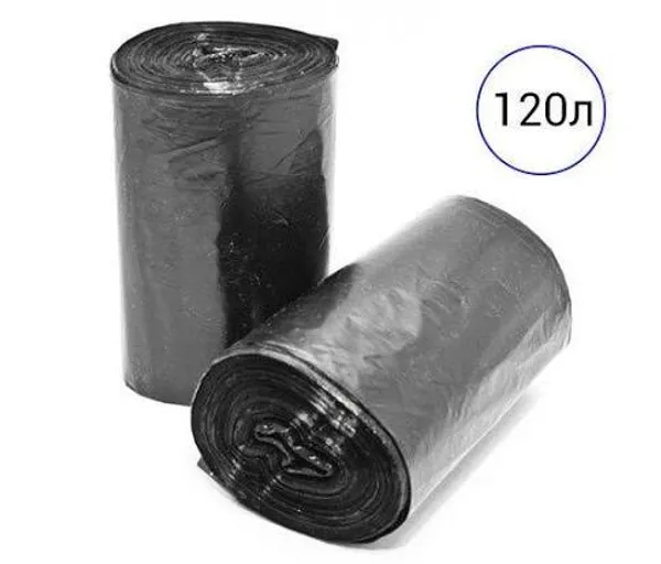 Мешок д/мусора ПВД КРИСТАЛЛ 240л/60мкм (10шт/1рул) 25рул черный