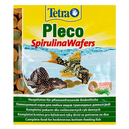 TETRA Pleco Spirulina Wafers Корм для донных рыб в таблетках, 15 г