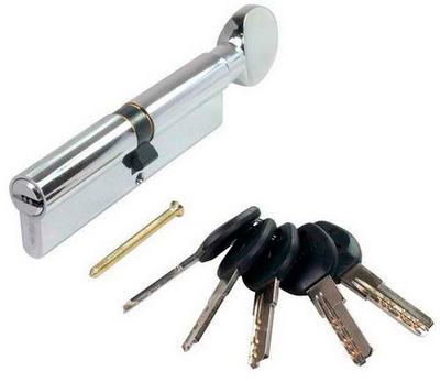 Цилиндр Аллюр HD FG 80-5К CP(30х10х40G) хром перф. кл/верт. (7818 и  16272)