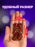 Антистресс Таба сквиш имбирный мишка новогодний липкий