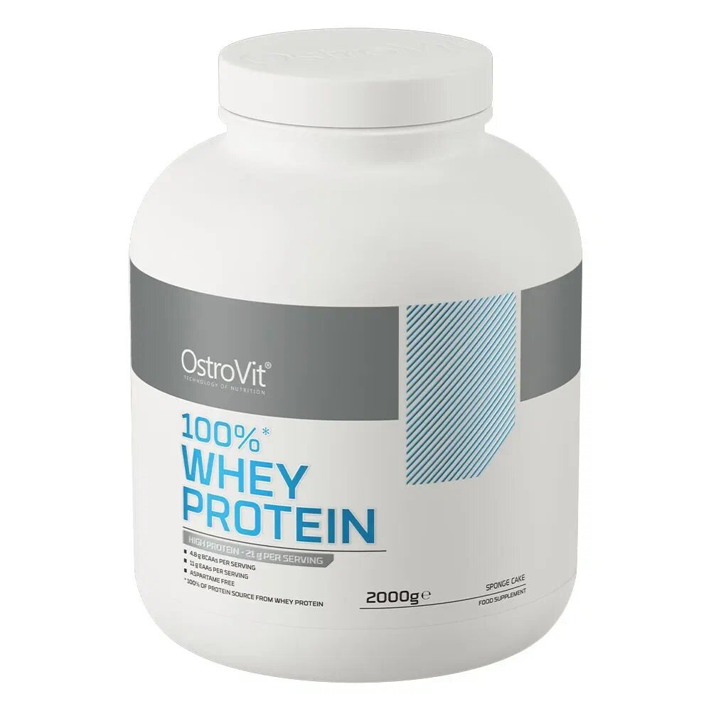 Протеин OstroVit 100% Whey Protein 2000 г арахисовое масло